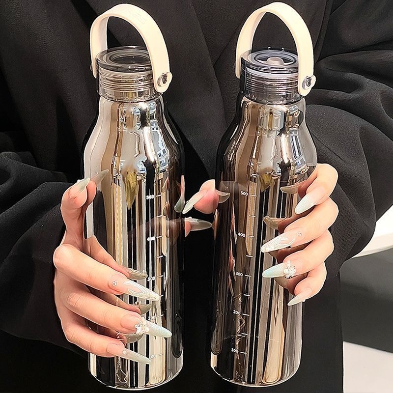 600ml 용량의 두꺼운 유리 물병으로, 실외, 사무실 - Outdoor Sport Glass Water Bottle 리뷰 및 가격